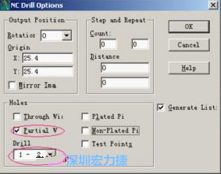 轉(zhuǎn)完Gerber后，接著還需轉(zhuǎn)鉆孔，通孔和盲、埋孔的轉(zhuǎn)法有所不同，轉(zhuǎn)通孔只須點擊Add，在彈出的窗口Document Name輸入文件名